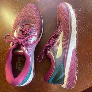 Brooks Ghost 10 Women Size 8.5 Running Walking Shoes Purple Athletic Sneakers